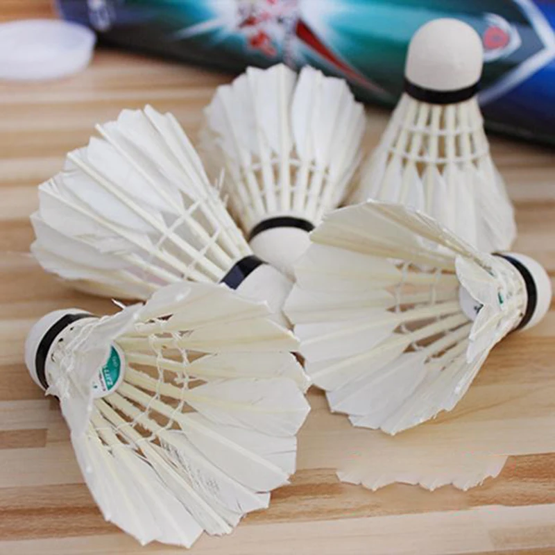 6 Pcs/Set Badminton Shuttlecocks Goose Feather Badminton Balls Outdoor Sports Badminton Accessories Durable Badminton 6 Pcs/Set Badminton Shuttlecocks Goose Feather Badminton Balls Outdoor Sports Badminton Accessories Durable Badminton
