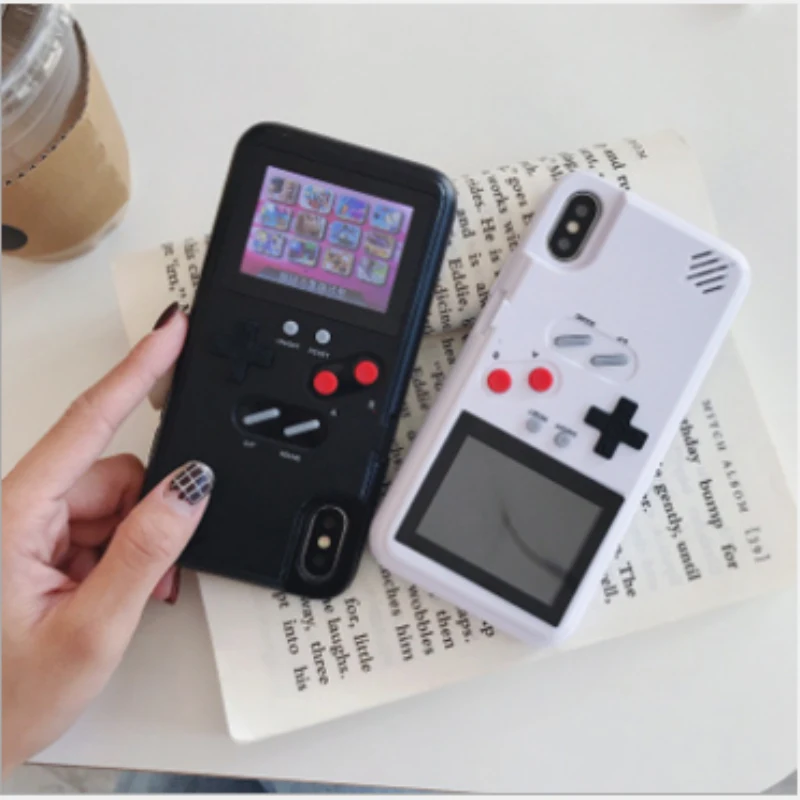 

New Color Gaming Phone Case for iPhone 7 Case for iPhone 6 7 8 Plus 6S 7S 8S X XS XR XM Game Case Phone Shell Game Cover White