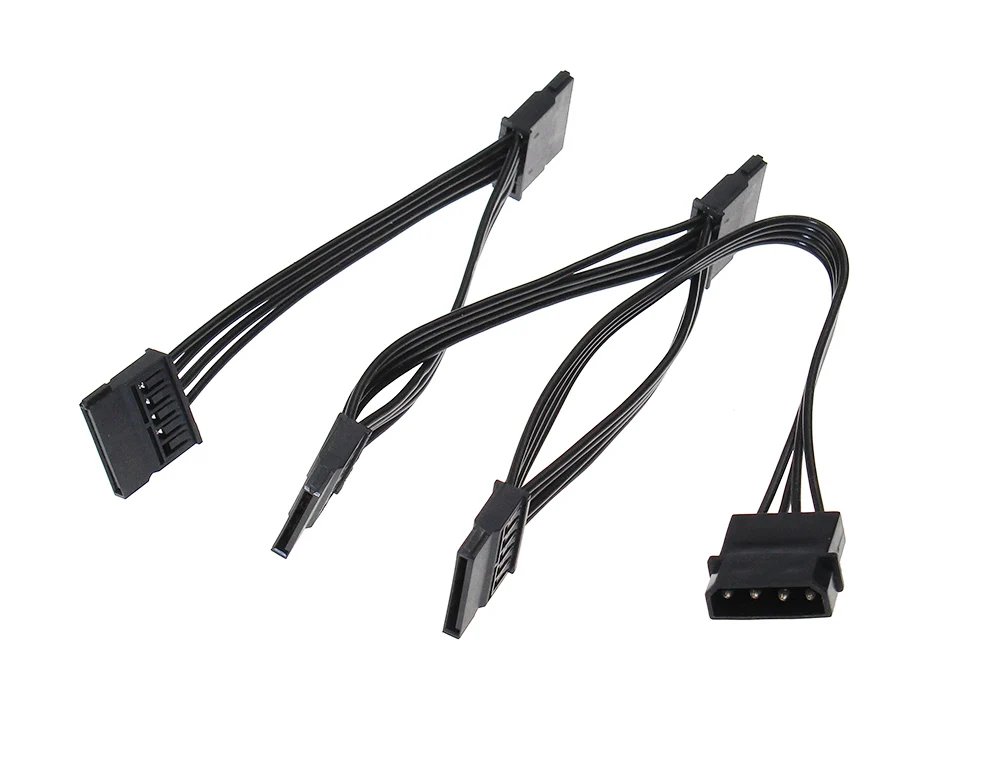 10 قطعة ide 4pin إلى 5 sata 15 دبوس السلطة الخائن خط pc الطاقة تحويل خط القرص الصلب إمدادات الطاقة محول