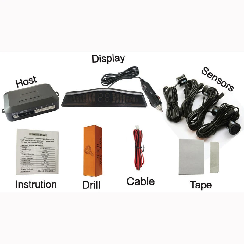 Car Wireless Parking Sensor Reverse Parking Radar (2)