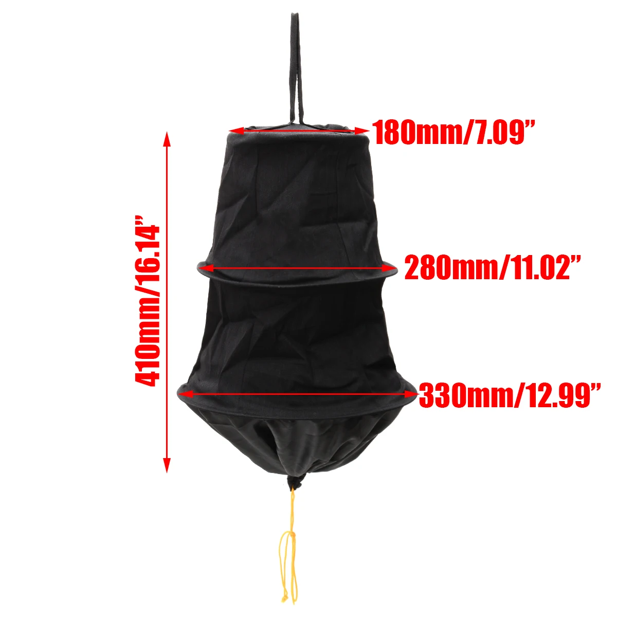 1pc 3 Layers Beekeeping Tools Black Cloth Bee Catching Tool Lure Bee Cage Wild Recruit Bucket Cage Harvesting Device