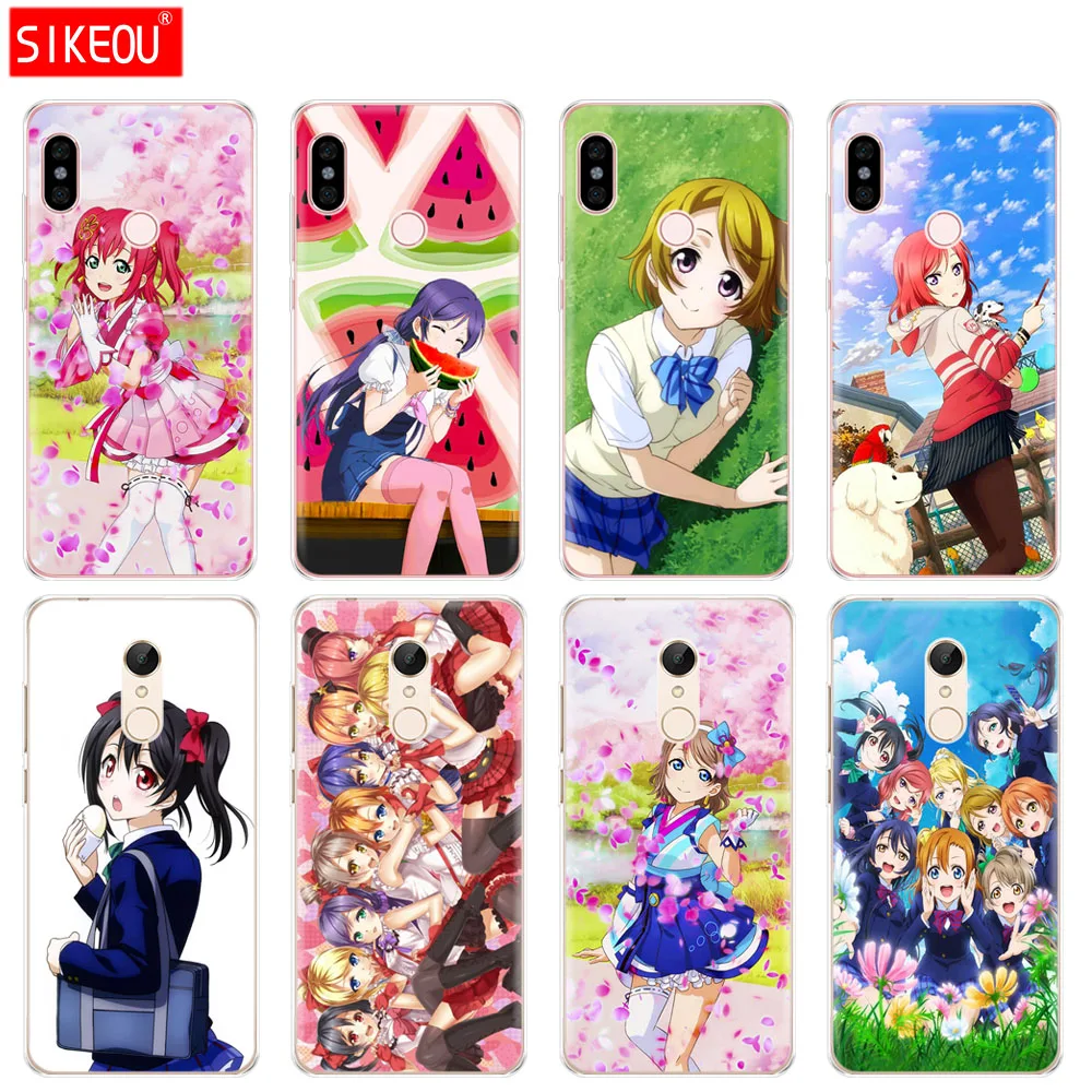 Силиконовый чехол для телефона Xiaomi redmi 5 4 1s 2 3 3s pro PLUS note 4X 4A 5A Love live school idol
