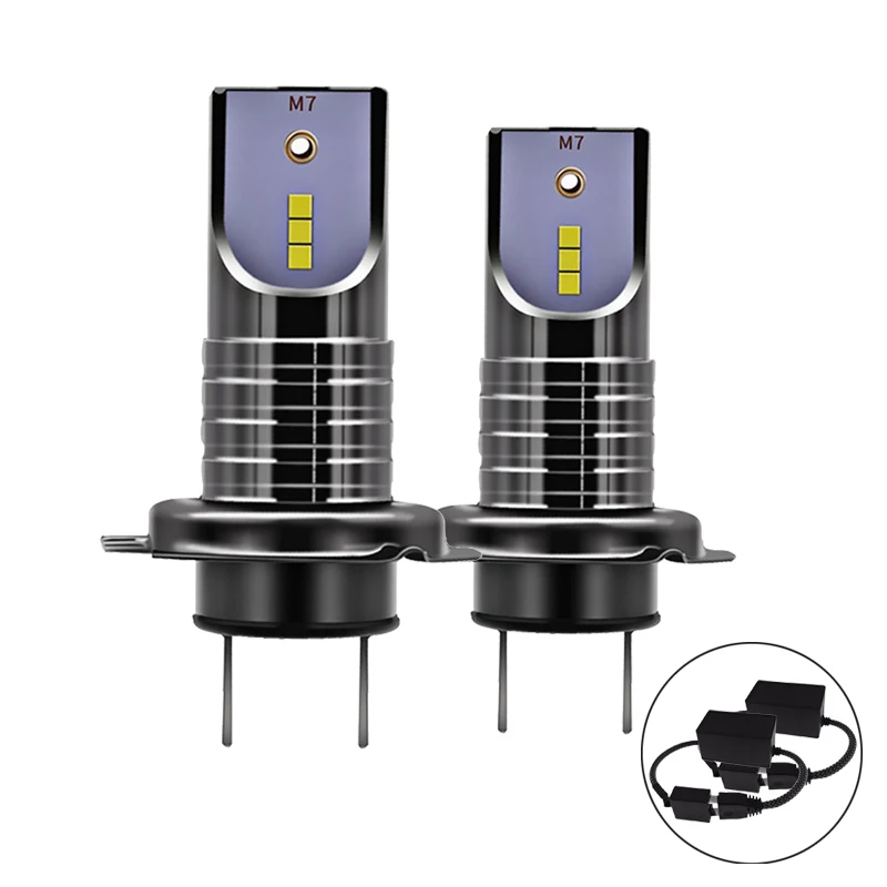 

2PCS H7 H11 LED Canbus Headlight Bulbs 10000LM/bulb CSP Chip Mini LED HB3 HB4 Car Light Cutting Line 12V 24V for BMW e46 Ford