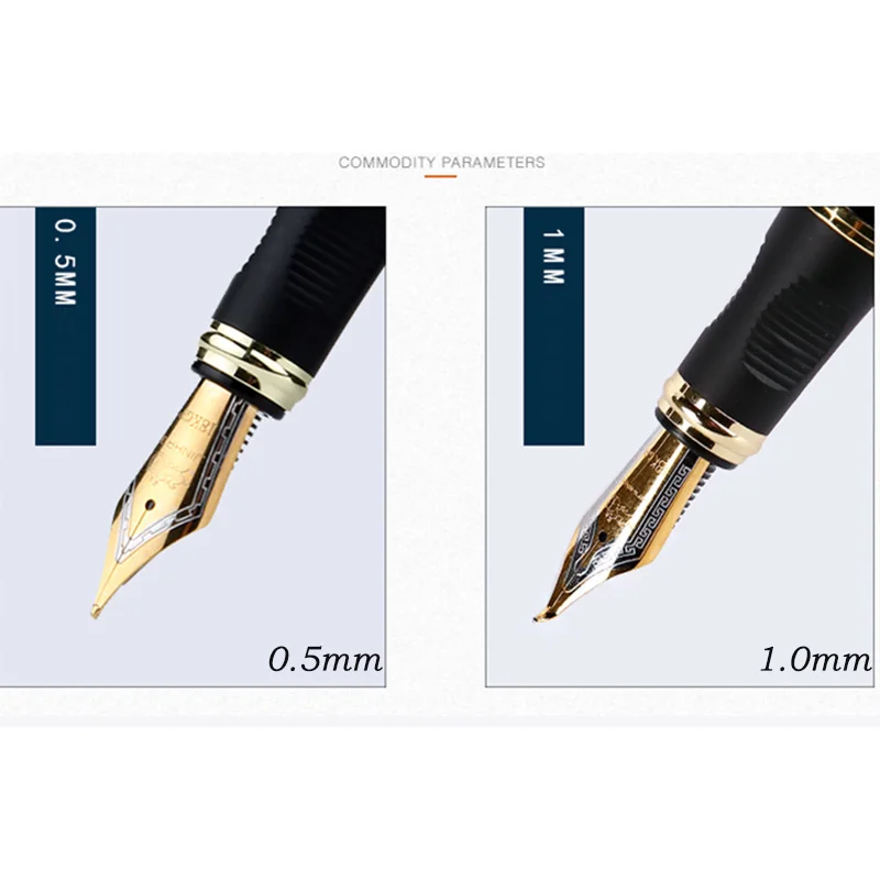 Jinhao X450 перьевая ручка Роскошные чернильные ручки для письма высокое качество ручка Dolma Kalem вулпен полностью металлический Синий Красный 22 цвета и чернила