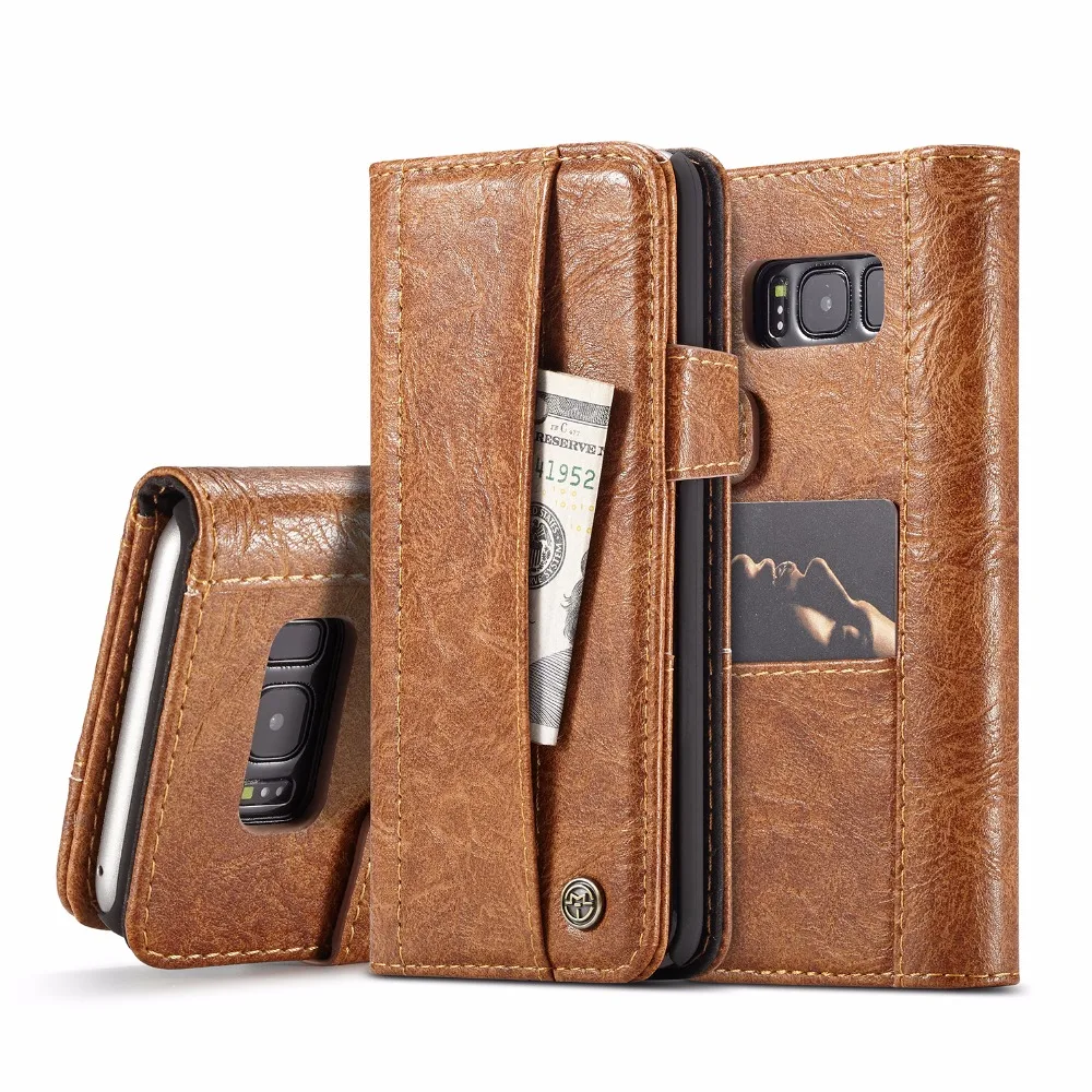 

For Samsung Galaxy S8 Luxury Multifunctional Card Pocket Wallet Flip Leather Case Cover Pouch Phone Bag Shells Phone Fundas Capa