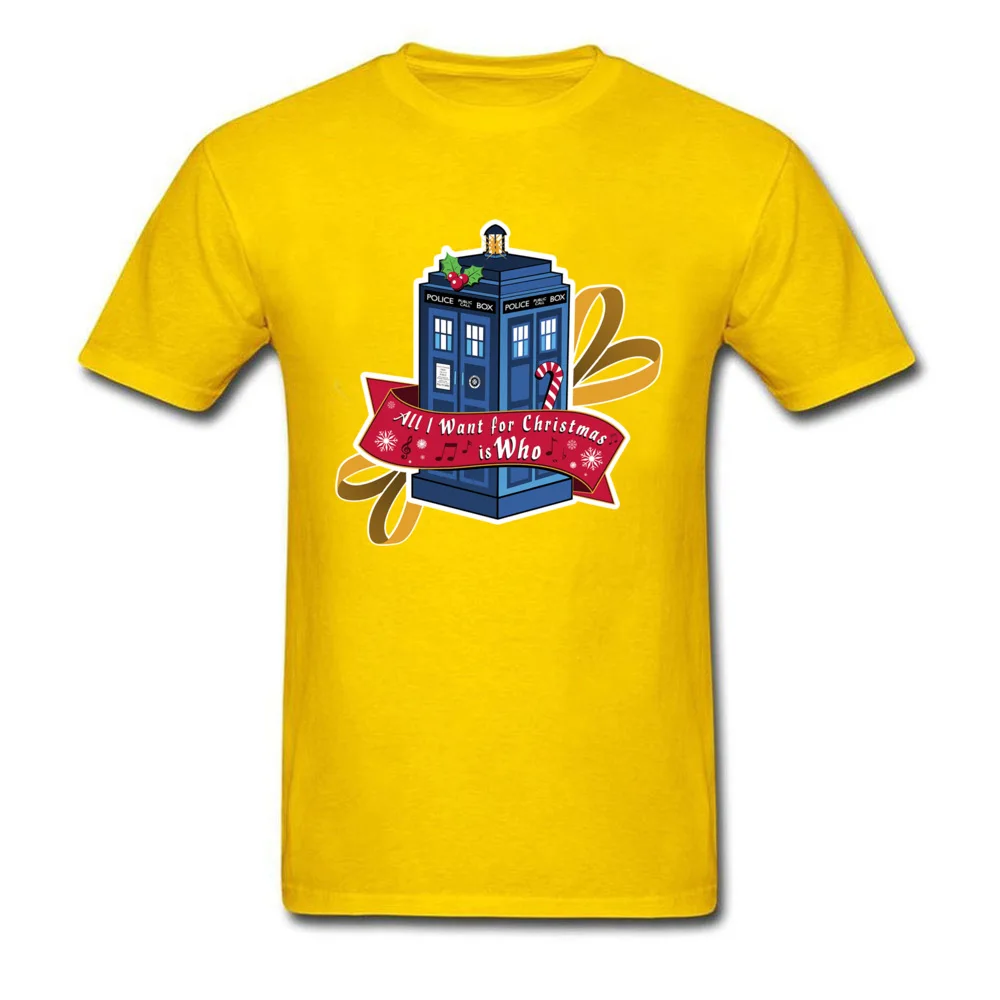 Classic Street Labor Day Pure Cotton Round Neck Men Tops Shirts Geek Tee Shirts Family Short Sleeve T Shirt Wholesale all i want for christmas is who 4973 yellow