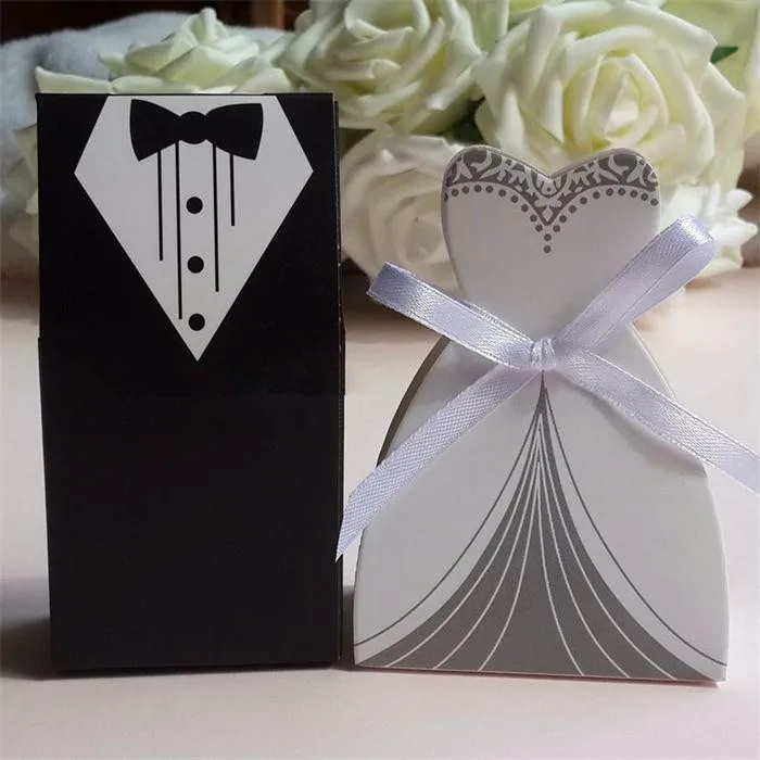 New-100-Pcs-Bridal-Gift-Cases-Groomdding-Favor-Candy-Box