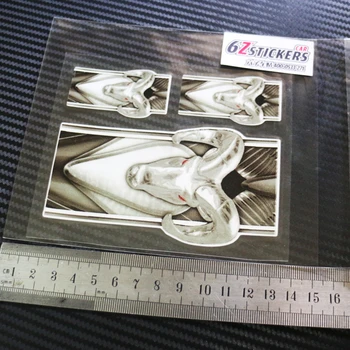 

sixsub X3 Truck Bed Decal - Wicked Ram Head- Striping Graphics moto cars Reflective stickers decals waterproof sunscreen