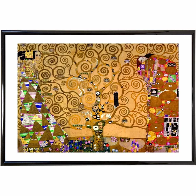 Klimt Tree Of Life Art Painting Canvas Poster Wall Decor Home Room Klimt Tree Of Life Art Painting Canvas Poster Wall Decor Home Room Decoration Silk Fabric Pictures