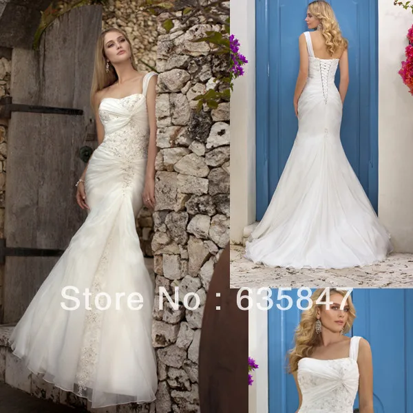 2015Beautiful Wedding Dress Mermaid Bridal Gown 2013 E1318 | Свадьбы и торжества