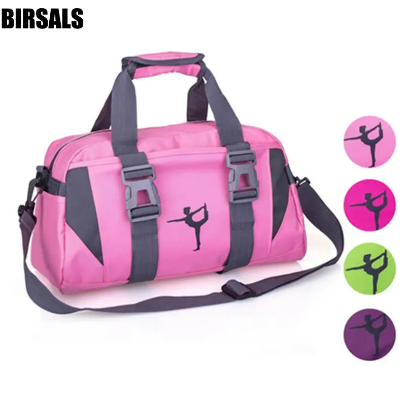 Women Purple Yoga Sports Dance Bag Girls Pink Gym Dancing Bag For Fitness Adult Big Waterproof Handbag Shoulder Dance Bag AS8631