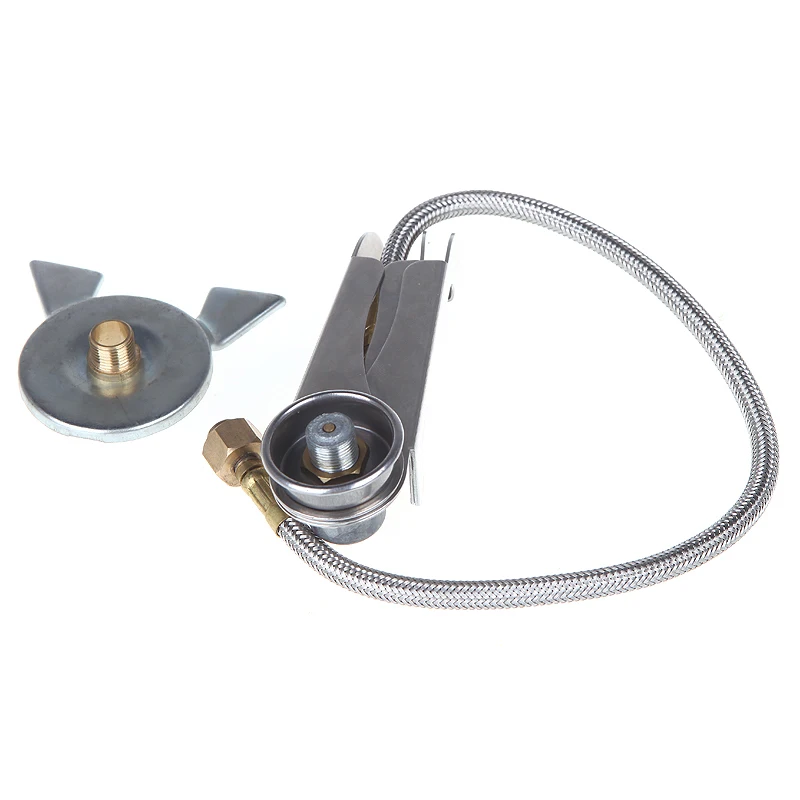 

CSS Camping Hiking Cooking Gas Stove Adaptor Lengthened Link Three-leg Transfer Head for Nozzle Gas Bottle