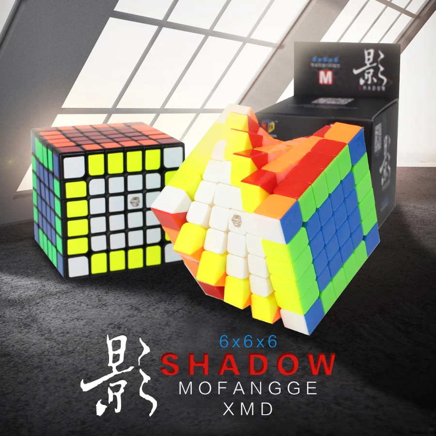 Qiyi Mofangge Магнитный куб Shadow 6x6 Cubo Magico 6x6x6 ShadowM speed профессиональная головоломка обычные магнитные 6x6 магические кубики