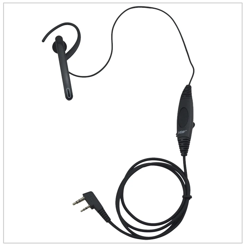 

One-Wired Ear Hanger G-Loop Boom mic Ear Bar Mic PTT Headset 2-pin K plug for Kenwood Baofeng UV-5R,Wouxun KG-UVD1P, TYT MD-390