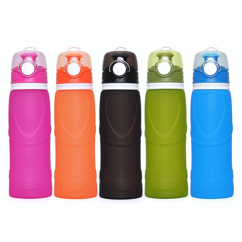 750ml Food Grade Silicone Cycling Bottle Foldable Bicycle Outdoor Sport Water Kettle Hiking Climbing Cup Bicycle Hydration U0088 (11)