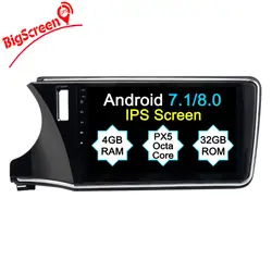 2 Din 10,2 ''Android 8,0 7,1 автомобилей Радио gps навигации для Honda City 2015 + DVD плеер с головного устройства Satnav зеркало Ссылка Бесплатная карта USB