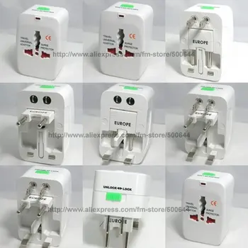 

World Universal Plug for US-UK-Australia-Europe/Universal Socket Conversion/Travel Power Plug Adapter & 10PCS/Lot Free Shipping