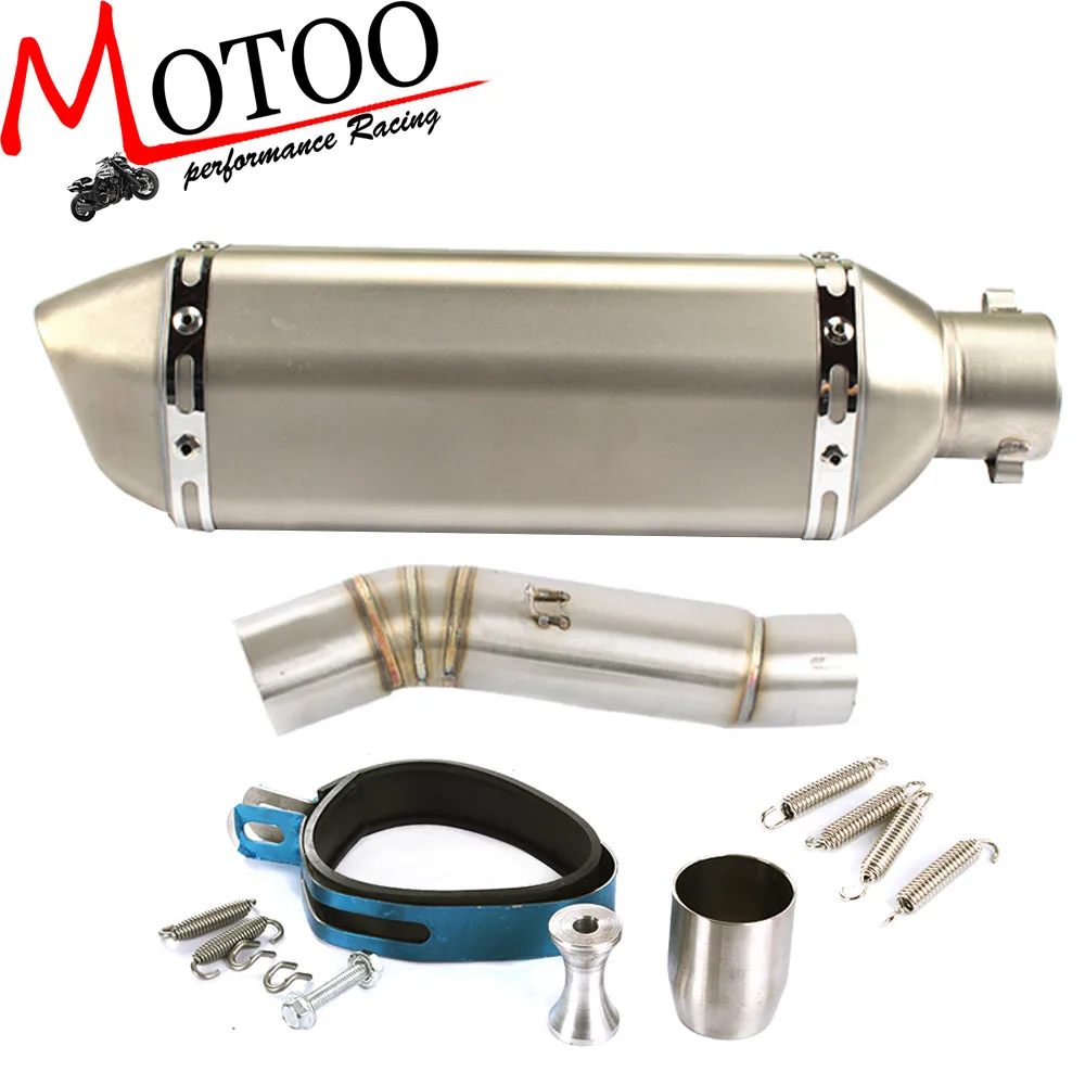 Buy Motoo Motorcycle Exhaust middle pipe + Muffler for