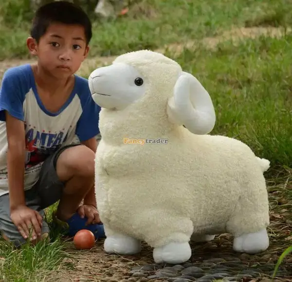 Fancytrader 35'' / 90cm Lovely Giant Stuffed Soft Plush Animal Sheep Toy, 2 Colors Available, Free Shipping FT50529