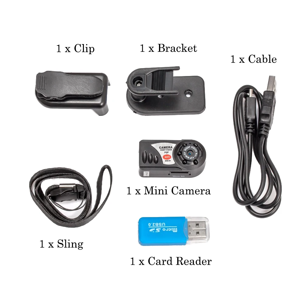 Q7 Мини Wifi DVR видеокамера рекордер беспроводной Wi Fi IP камера ночного видения с
