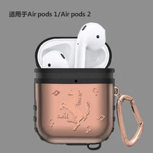 Металлический+ силиконовый чехол для Apple Airpods противоударный чехол для Apple AirPods чехол s Наушники симпатичный защитный чехол мягкий силикагелевый чехол