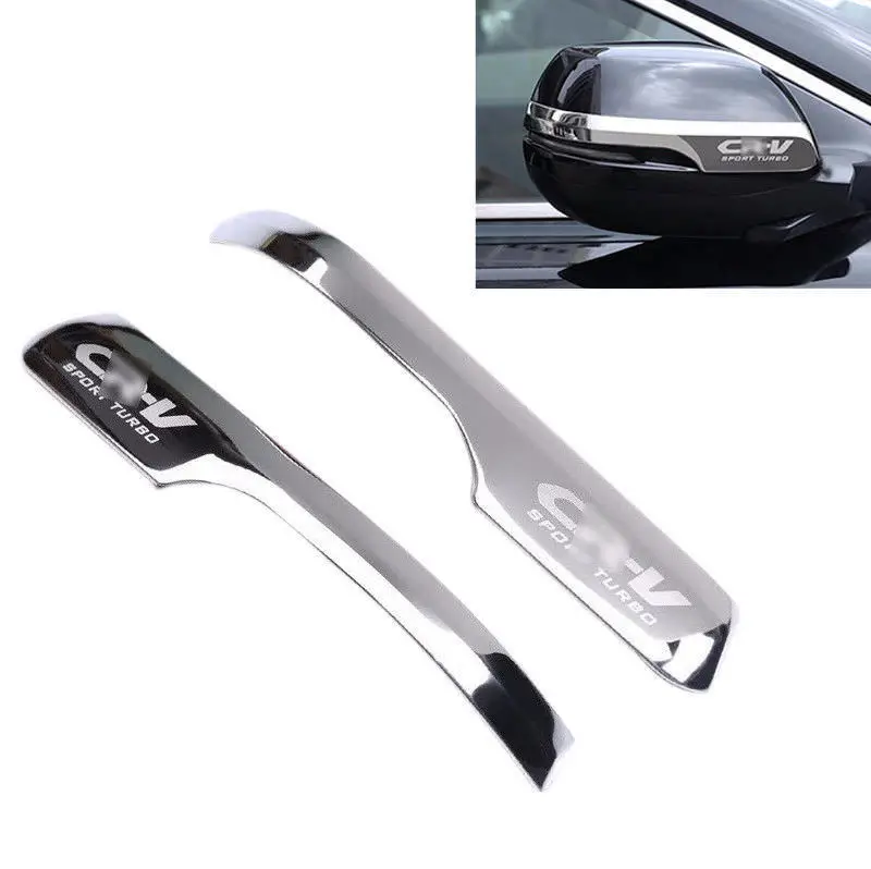 2pcs Chrome Steel Rearview Side Mirror Cover Trim For 2017-2018 Honda CRV CR-V | Автомобили и мотоциклы