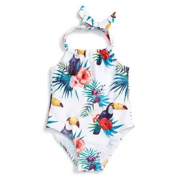 

Toddler Kids Baby Girl Hornbill Swimsuit Swimwear Swimming Suit Bikini Beachwear Swimming Holiday Clothes