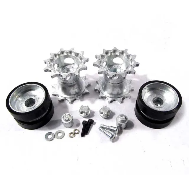 Best Offers Mato Metal Sprockets Driving Wheels Idler Wheels With Bearings Rubber Tread For 1/16 2.4G American M1A2 Abrams 3918-1 Tank RC Best Offers Mato Metal Sprockets Driving Wheels Idler Wheels With Bearings Rubber Tread For 1/16 2.4G American M1A2 Abrams 3918-1 Tank RC