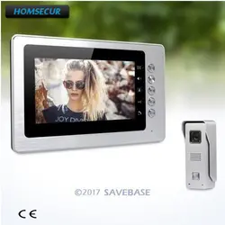 Homssecur 7 дюймов видеодомофоны с видео и Dual-way акустическая связь для квартиры