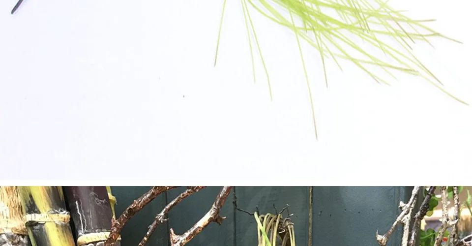 55 см искусственная висячая трава, имитация растений, украшение листьев, пластиковый цветок, зеленые настенные аксессуары, декоративный газон, 1 шт
