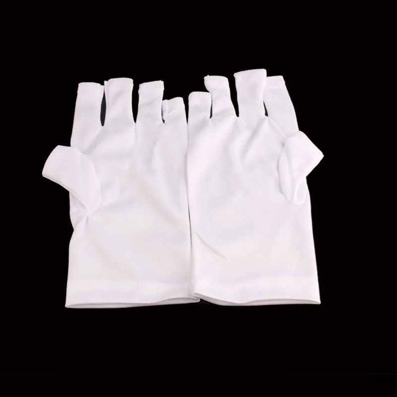 1 пара УФ-перчаток для дизайна ногтей гель белый полезный для анти светодиодный лампа для сушки ногтей радиационный инструмент для дизайна ногтей защита рук