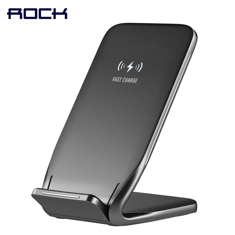Беспроводное зарядное устройство ROCK Qi для iPhone X XS XR MAX 8 plus быстрая зарядка