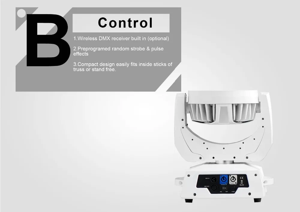 Корабль из Великобритании 2X Лот Раша 36 шт. 18 Вт 6in1 rgbaw uv led перемещение головы мыть свет с зумом DMX Свет этапа с 2in1 кейс