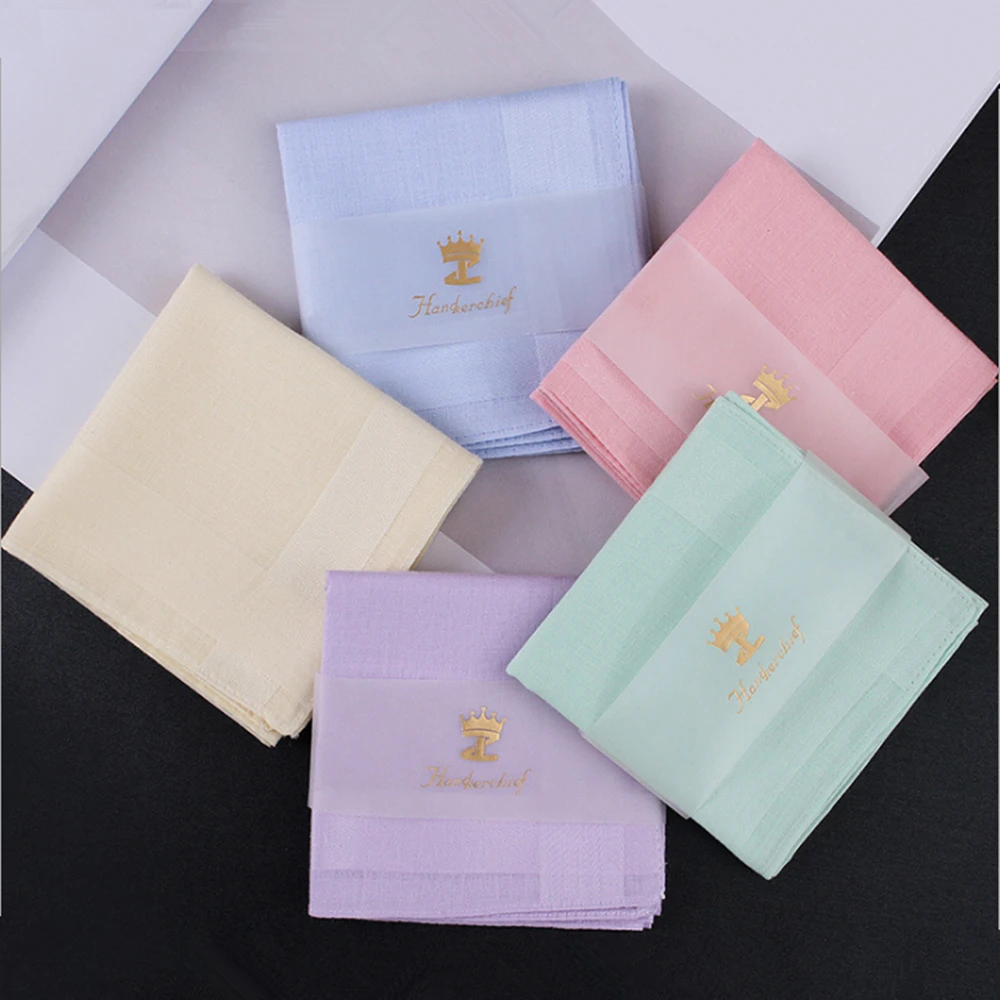 5Pcs/lot Men and women handkerchief towel 100 cotton new handkerchief