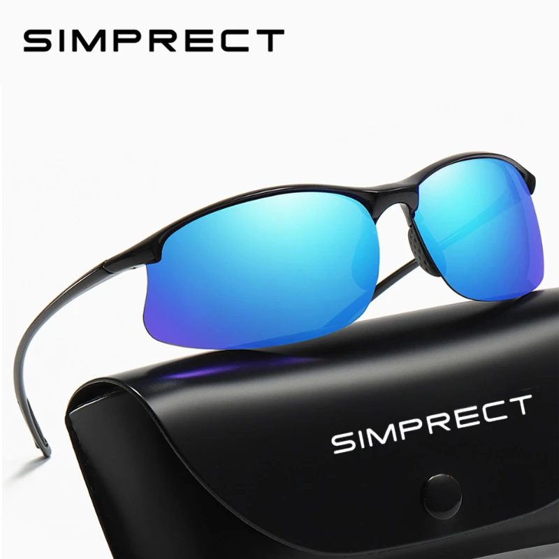 

SIMPRECT 2019 TR90 Driving Sunglasses Men Polarized UV400 High Quality HD Mirror Sun Glasses Fashion Brand Sunglass YJ1065
