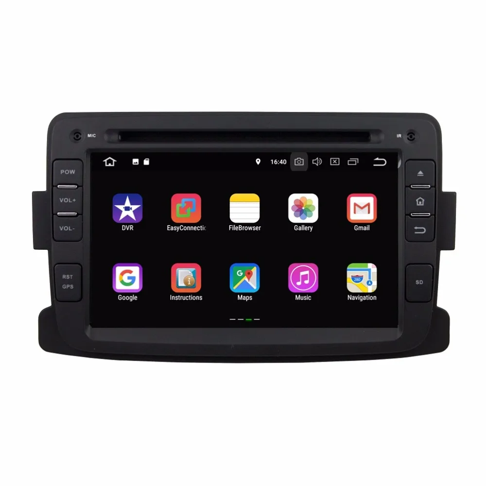 Cheap Quad Core 7" Android 8.1 Car DVD Player for Renault Duster Logan 2011-2016 With 2GB RAM Car Radio GPS WIFI Bluetooth 16GB ROM 1