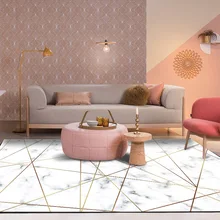 Ковер в скандинавском стиле, геометрический мраморный Золотой ковер для гостиной, диван, журнальный столик, коврик для спальни, прямоугольное прикроватное одеяло, tapete