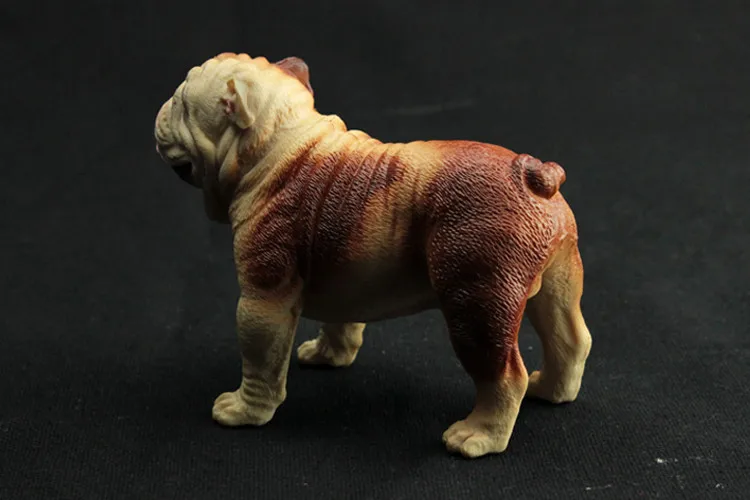 10 см Bulldog имитация собаки щенка игрушки для животных смолы коллекционной экшн