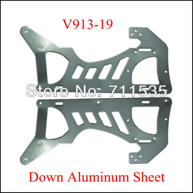 

V913-19 Down / Lower Aluminum Sheet Spare Parts For WLTOYS Alloy V913 2.4G 4CH Built-in Gyro Remote Control RC Helicopter