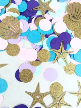 

Mermaid Confetti | Princess Party Decorations | Little Mermaid Party | Nautical Confetti Table decor scrapbook Confettis