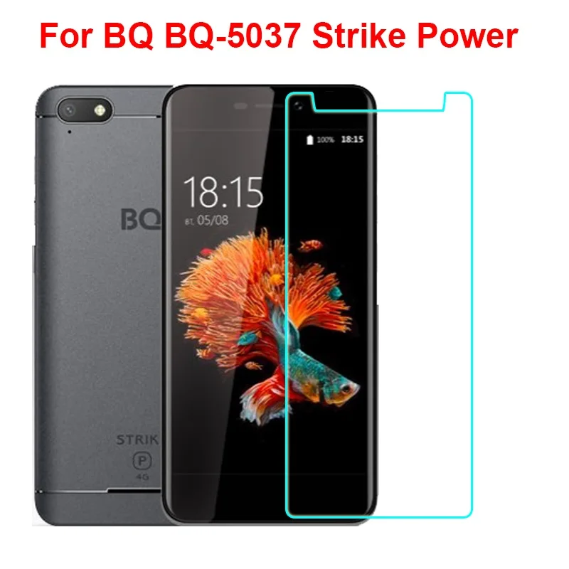 

BQ 5037 Tempered Glass For BQ BQ-5037 Strike Power Screen Protector LCD Explosion-proof Protective Glass Film on BQ 5037
