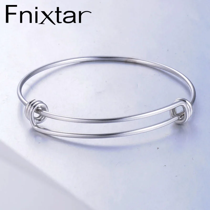 Fnixtar 1 8 мм браслет на запястье из нержавеющей стали Расширяемый провод оптовая