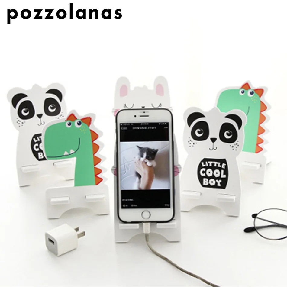 

Pozzolanas Univeral Lazy Mobile Phone Holder Accessory cute Animal Adjustable Cellphone Tablet Desktop Holder Stand