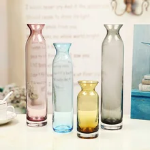 Европа разноцветная стеклянная ваза настольные вазы бутылки домашнего украшения для террариума стеклянные контейнеры свадебные украшения, аксессуары