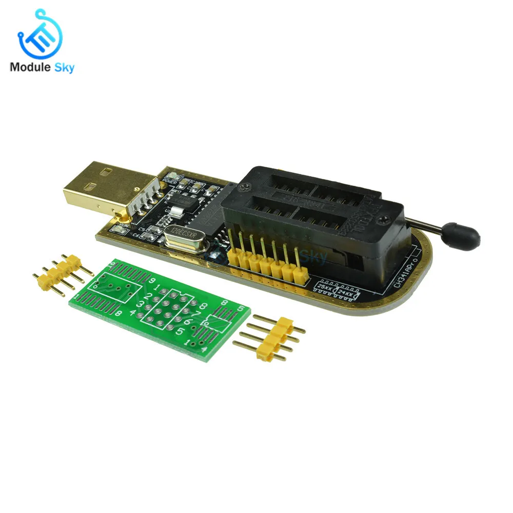 

CH341A Series 24 EEPROM Writer 25 SPI Flash BIOS USB Programmer Board Module USB to TTL