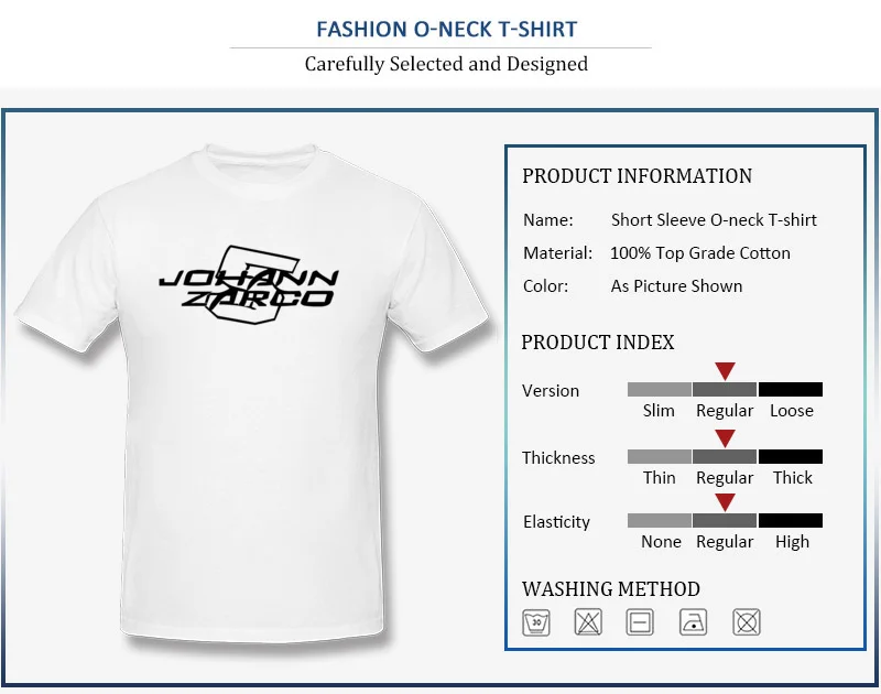 Men's Tops Shirts Funny Unique T Shirts 100% Cotton Crewneck Short Sleeve Cool Johann Zarco Sweatshirts Top Quality Johann Zarco