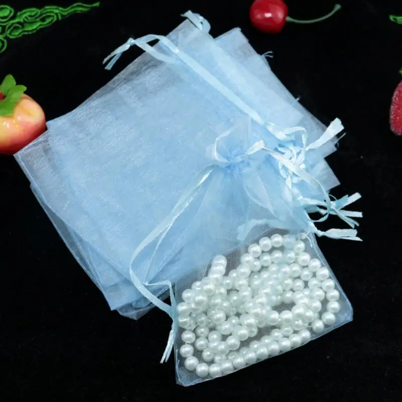 100pcs Multi size gauze gift jewelry package bag cosmetics storage bag