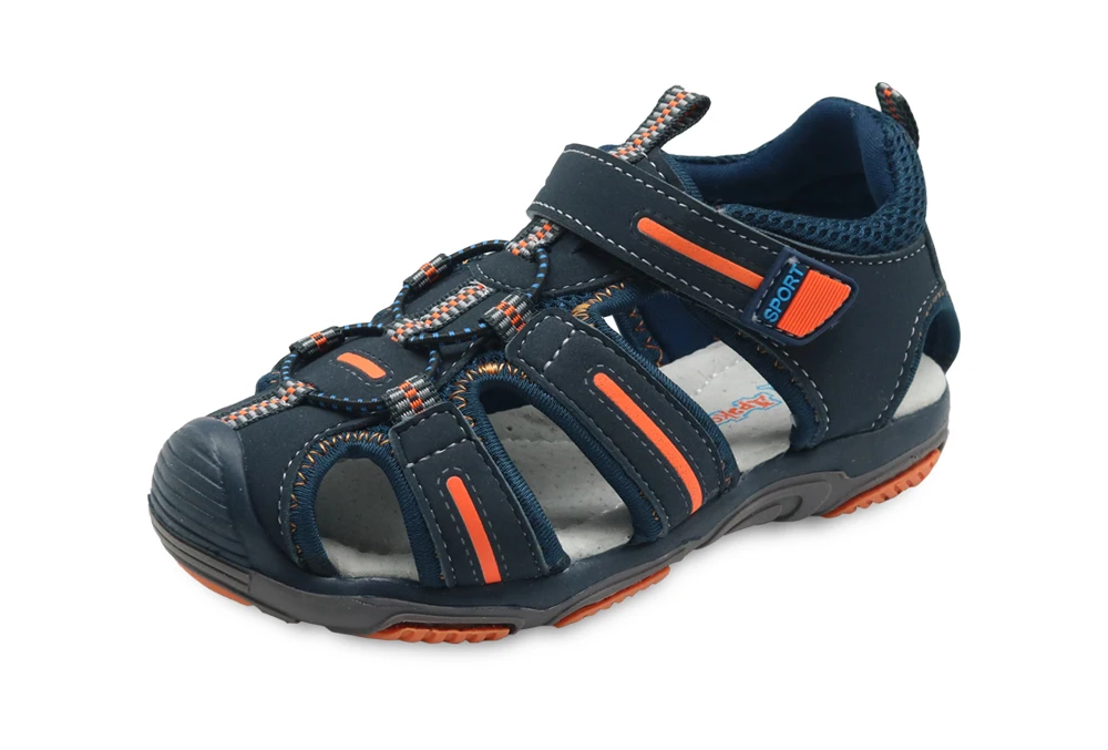 Apakowa/Новые брендовые летние детские пляжные сандалии для мальчиков детская обувь спортивные сандалии с закрытым носком для мальчиков, европейские размеры 21-32