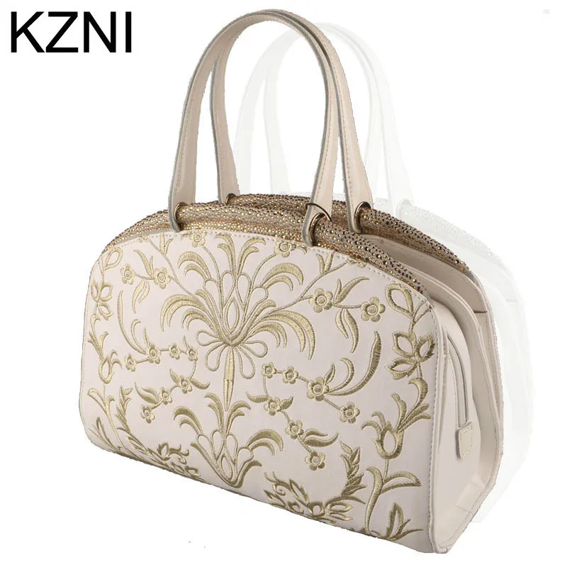 

KZNI Genuine Leather Purse Shoulder Women Bag Clutch Female Handbags Sac a Main Femme De Marque Bolsas Feminina L032501