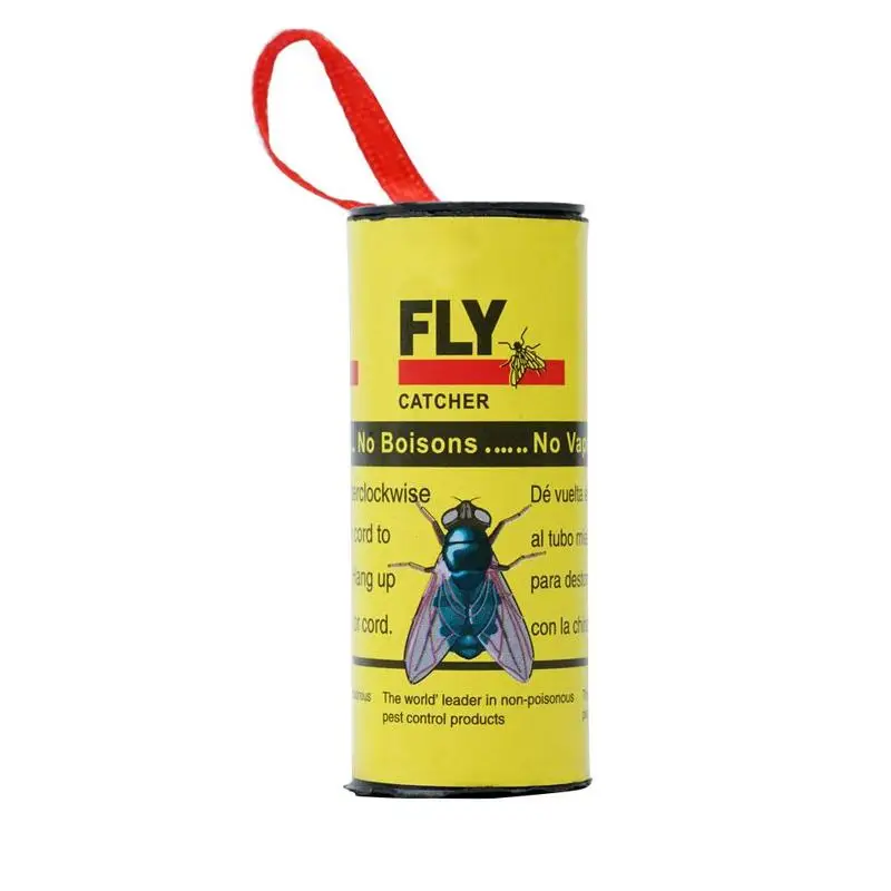 Высокое качество 4X Нетоксическо Fly Sticky Бумага полосы комаров убийца Catcher летающих насекомых Управление летающих насекомых зрелище - Цвет: 1 pc